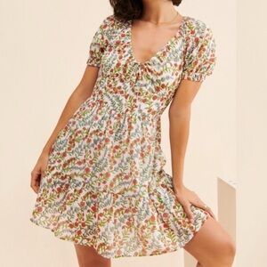 Brand New Banjanan Floral V-Neck Dress